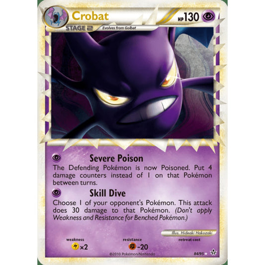 Crobat Double Rare 84/95 Pokemon Card Game Unleashed