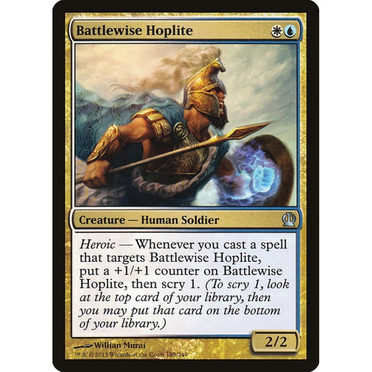 Battlewise Hoplite uncommon 189 Magic the Gathering Theros