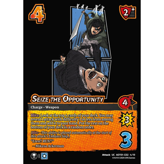 Seize the Opportunity, 4/19, UC, UniVersus, Attack on Titan: Battle for Humanity
