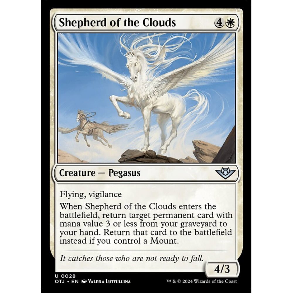 Shepherd of the Clouds, 28, uncommon, Magic: The Gathering, Outlaws of Thunder Junction