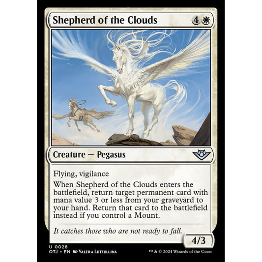 Shepherd of the Clouds, 28, uncommon, Magic: The Gathering, Outlaws of Thunder Junction