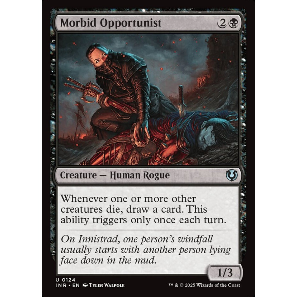 Morbid Opportunist, 124, uncommon, Magic: The Gathering, Innistrad Remastered