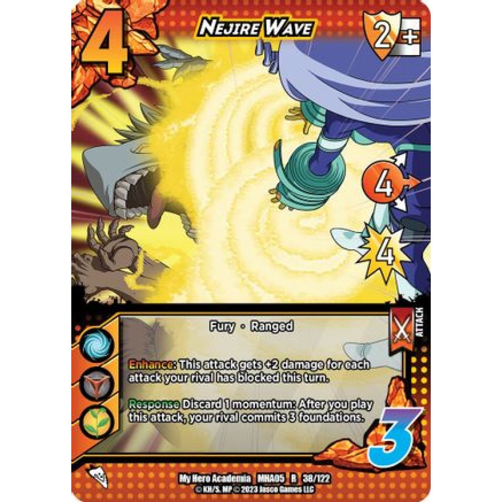 Nejire Wave, 38/122, R, UniVersus, MHA05 Undaunted Raid