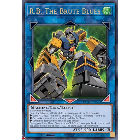 R.B. The Brute Blues DUAD-EN094 Ultra Ultra Rare Yu-Gi-Oh Duelist's Advance in Art
