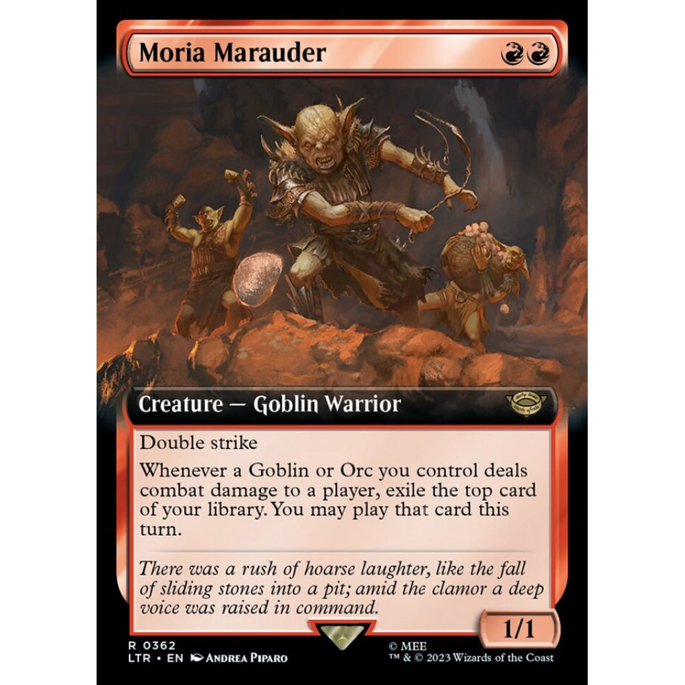 Moria Marauder, rare, 362, Magic the Gathering, The Lord of the Rings: Tales of Middle-earth