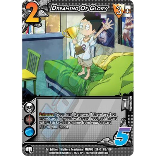 Dreaming of Glory, 83/108, XR-C, UniVersus, MHA03 Heroes Clash