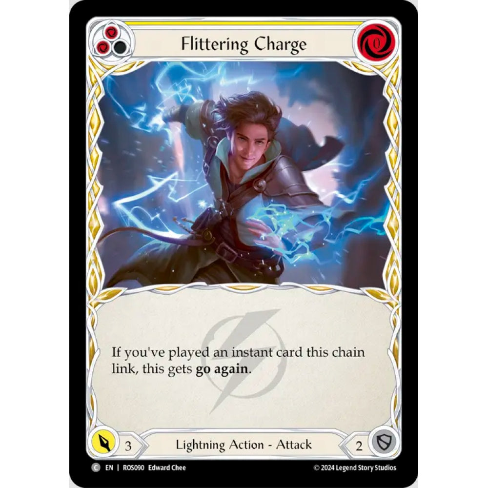 Flittering Charge, Yellow), Common, Flesh and Blood, Rosetta