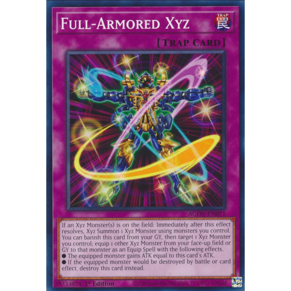 Full-Armored Xyz, AGOV-EN071, Common, Yu-Gi-Oh!, Age of Overlord