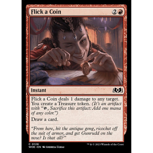 Flick a Coin, common, 128, Magic the Gathering, Wilds of Eldraine