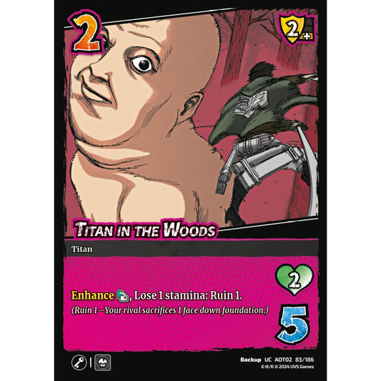 Titan in the Woods, 83/186, AOT02, Universus, Attack on Titan: Origins of Power, Backup, UC