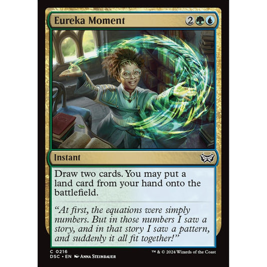 Eureka Moment, 216, common, Magic: The Gathering, Duskmourn: House of Horror