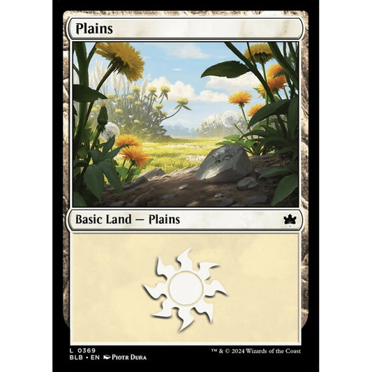 Plains, 369, common, Magic: The Gathering, Bloomburrow