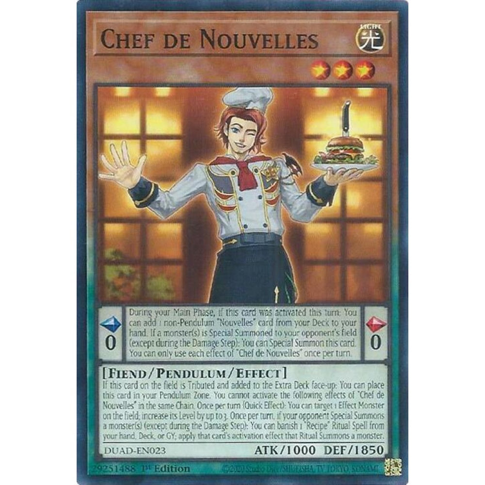 Chef de Nouvelles DUAD-EN023 Common Yu-Gi-Oh Duelist's Advance
