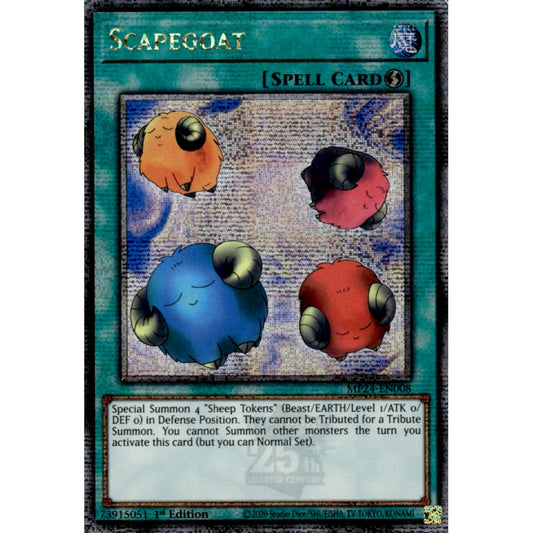 Scapegoat MP24-EN008 QCR Quarter Century Secret Rare Yu-Gi-Oh 25th Anniversary Tin: Dueling Mirrors in Art