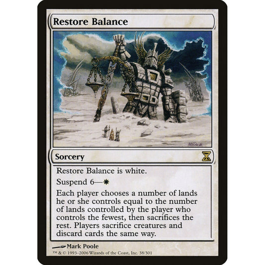 Restore Balance rare 38 Magic the Gathering Time Spiral