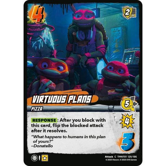 Virtuous Plans 129/186 TMNT01 Universus Teenage Mutant Ninja Turtles Attack C