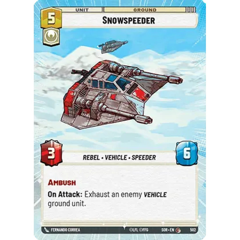 Snowspeeder, 502, C, Star Wars Unlimited, Sparks Of Rebellion