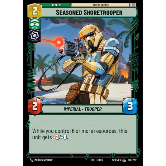Seasoned Shoretrooper, 81, C, Star Wars Unlimited, Sparks Of Rebellion
