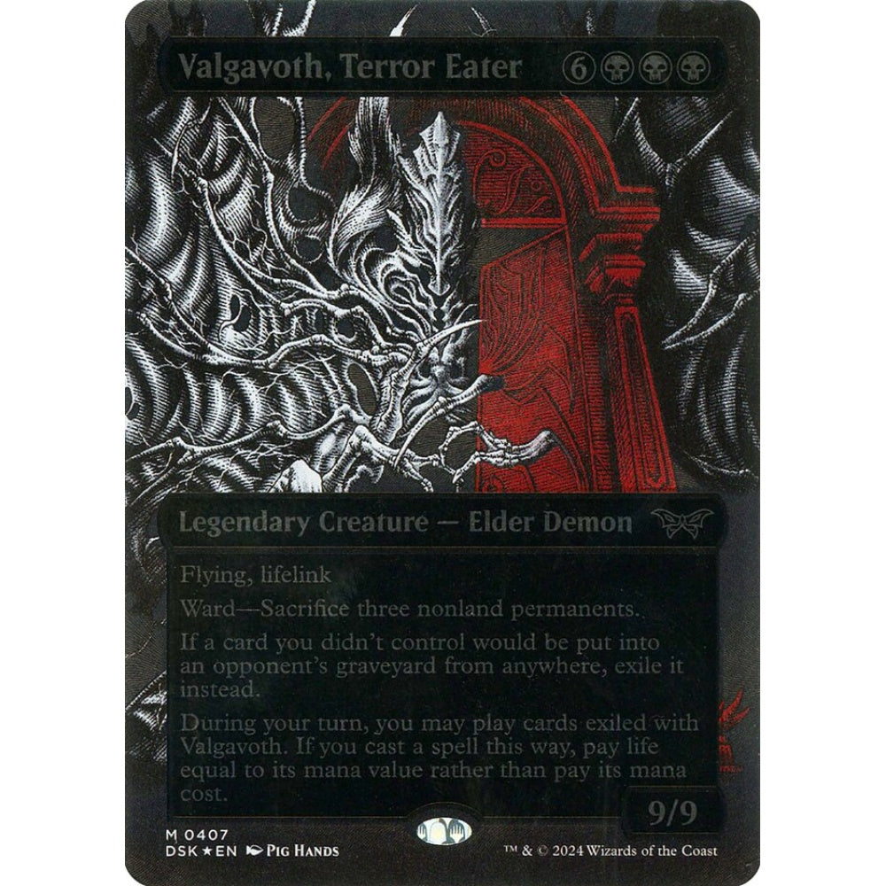 Valgavoth, Terror Eater, 407, mythic, Magic: The Gathering, Duskmourn: House of Horror