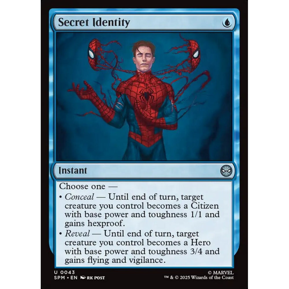 Secret Identity uncommon 43 Magic the Gathering Marvel's Spider-Man