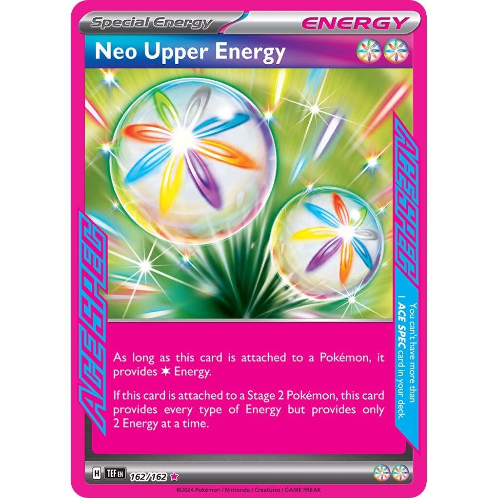 Neo Upper Energy ACE SPEC Rare 162/162 Pokemon Card Game Temporal Forces