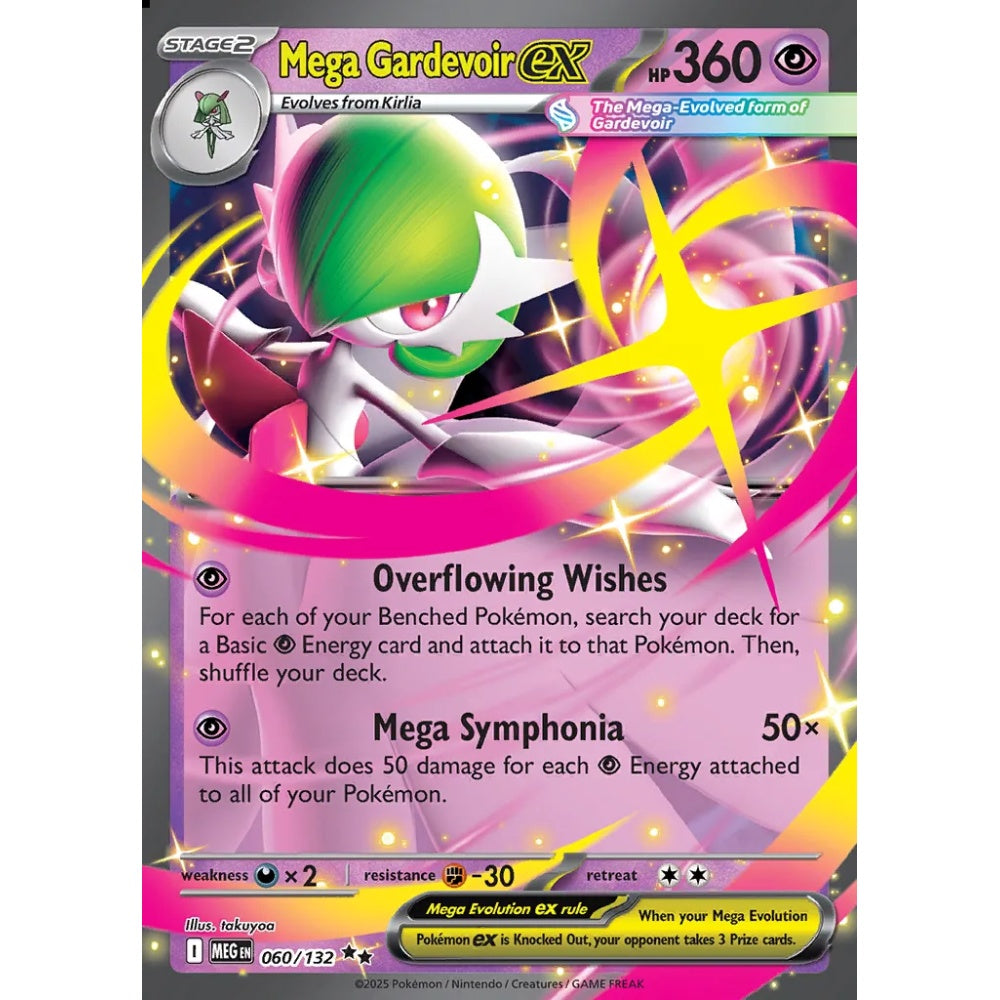 Mega Gardevoir ex Double Rare 060/132 Pokemon Card Game Mega Evolution