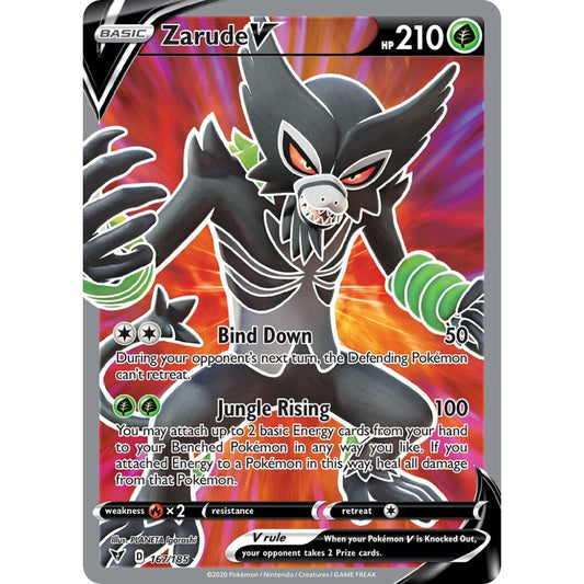 Zarude V Rare Ultra 167/185 Pokemon Card Game Vivid Voltage