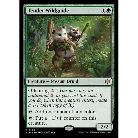 Tender Wildguide, 196, rare, Magic: The Gathering, Bloomburrow