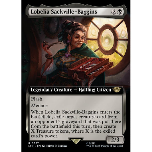 Lobelia Sackville-Baggins, rare, 357, Magic the Gathering, The Lord of the Rings: Tales of Middle-earth