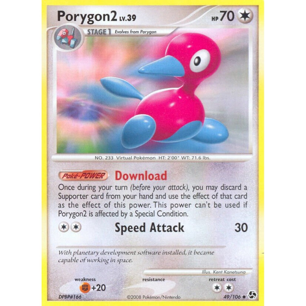Porygon2 Uncommon 49/106 Pokemon Card Game Great Encounters