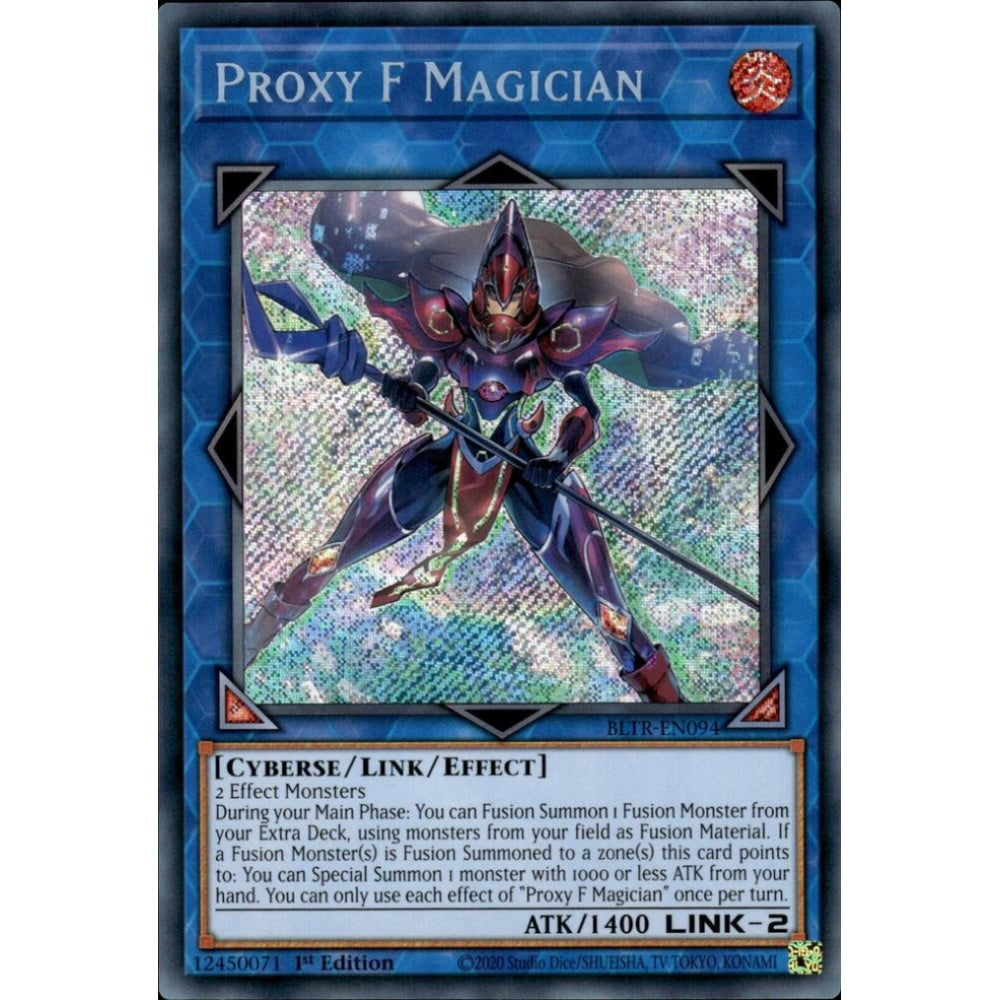 Proxy F Magician BLTR-EN094 Secret Yu-Gi-Oh Battles of Legend: Terminal Revenge