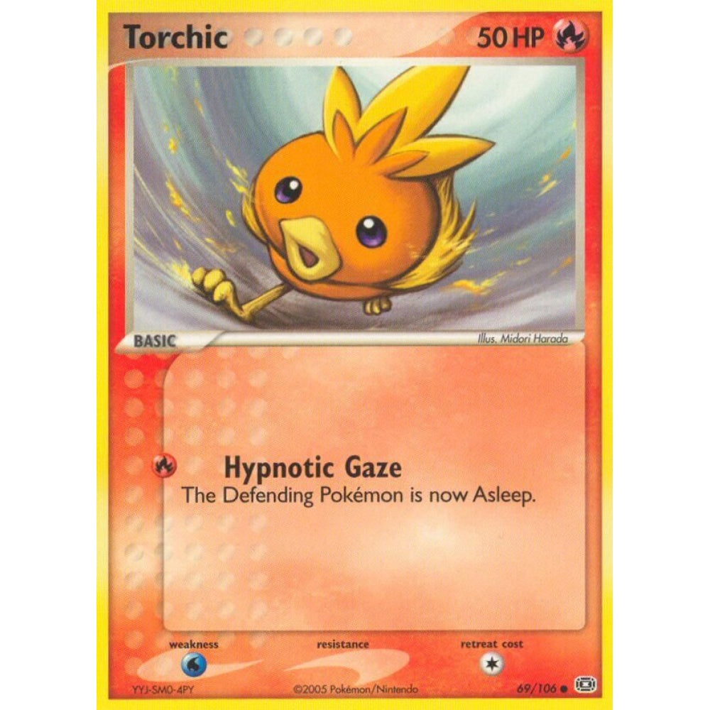 Torchic Common 69/106 Pokemon Card Game EX Emerald