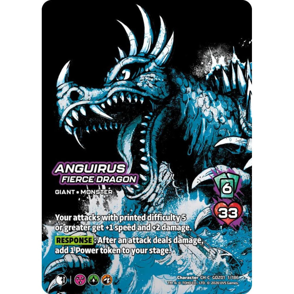 Anguirus, Fierce Dragon GDZ01 1/186 GDZ01 Universus Godzilla: Reign of Kaiju Character CH