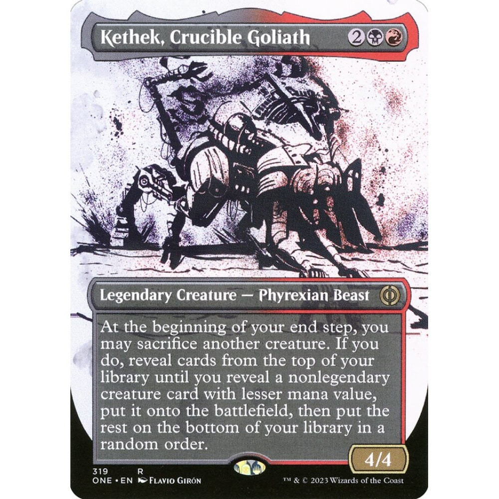 Kethek, Crucible Goliath, rare, 319, Magic the Gathering, Phyrexia: All Will Be One