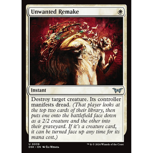 Unwanted Remake, 39, uncommon, Magic: The Gathering, Duskmourn: House of Horror