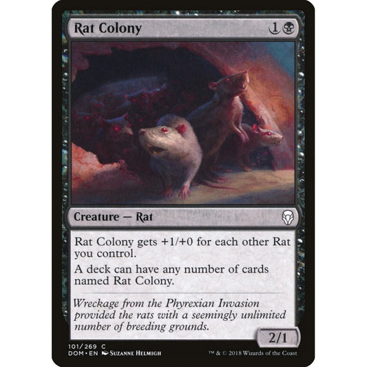 Rat Colony common 101 Magic the Gathering Dominaria