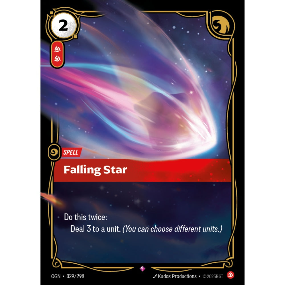 Falling Star OGN-029/298 Riftbound Card Game Origins Rare