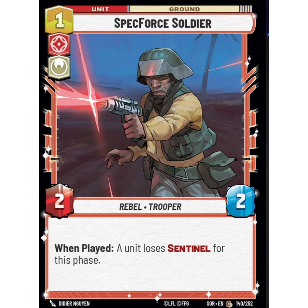 SpecForce Soldier, 140, C, Star Wars Unlimited, Sparks Of Rebellion