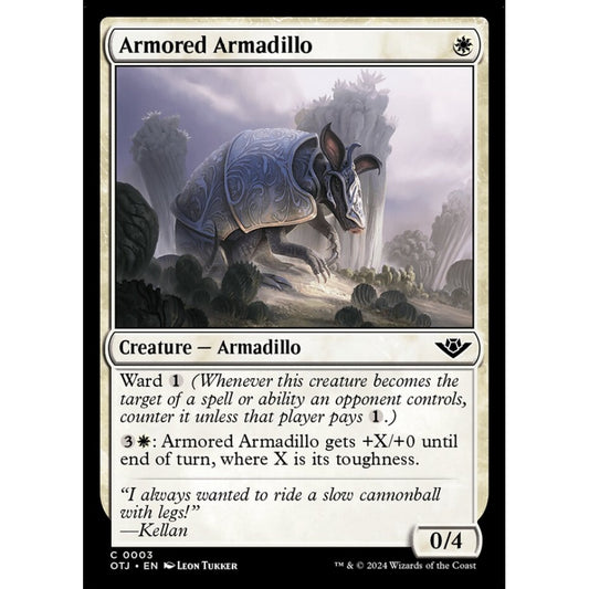 Armored Armadillo, 3, common, Magic: The Gathering, Outlaws of Thunder Junction