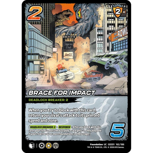 Brace for Impact GDZ01 162/186 GDZ01 Universus Godzilla: Reign of Kaiju Foundation UC