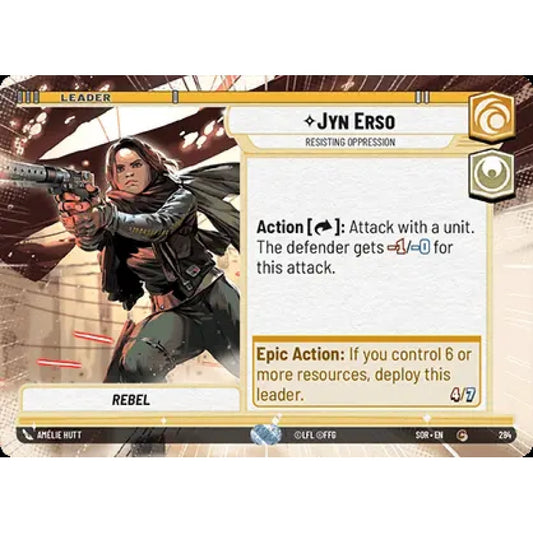 Jyn Erso, 284, C, Star Wars Unlimited, Sparks Of Rebellion