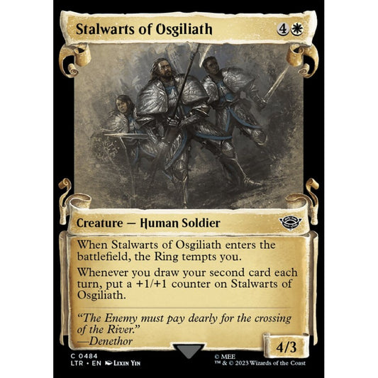 Stalwarts of Osgiliath, common, 484, Magic the Gathering, The Lord of the Rings: Tales of Middle-earth