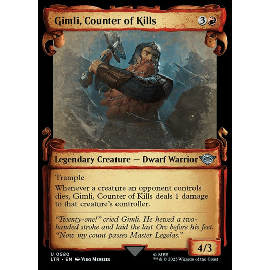 Gimli, Counter of Kills, uncommon, 580, Magic the Gathering, The Lord of the Rings: Tales of Middle-earth