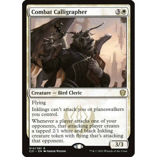 Combat Calligrapher rare 14 Magic the Gathering Commander 2021