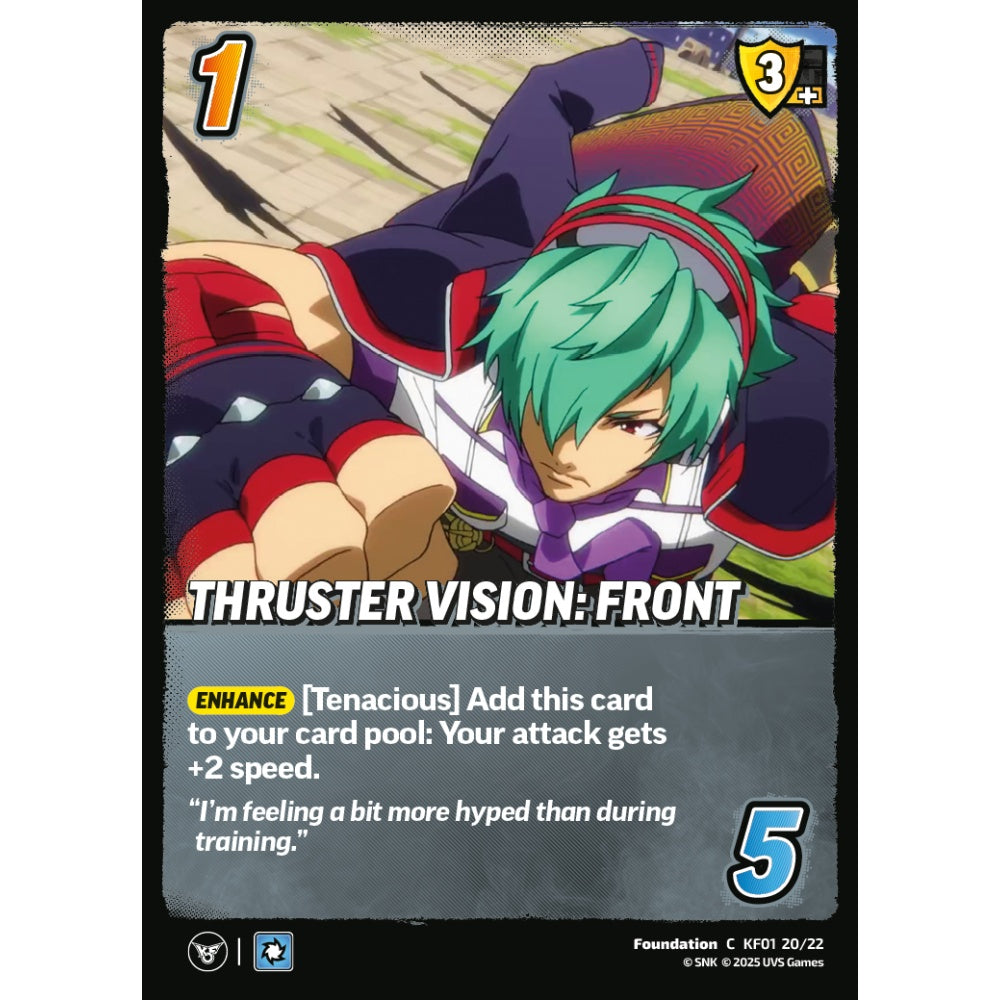 Thruster Vision: Front 20/22 KF01 Universus The King of Fighters XV: Challenger Series: Team Hero Foundation C