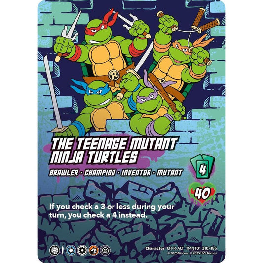 The Teenage Mutant Ninja Turtles 210/186 TMNT01 Universus Teenage Mutant Ninja Turtles Character CH-R-ALT
