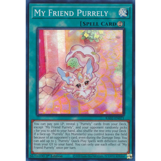 My Friend Purrely RA02-EN071 Super Super Rare Yu-Gi-Oh 25th Anniversary Rarity Collection II in Art