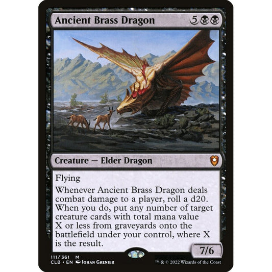 Ancient Brass Dragon mythic 111 Magic the Gathering Commander Legends: Battle for Baldur's Gate