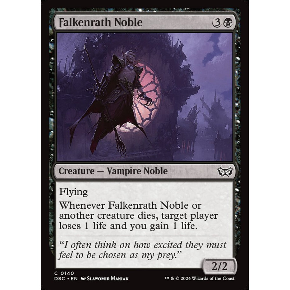 Falkenrath Noble, 140, uncommon, Magic: The Gathering, Duskmourn: House of Horror