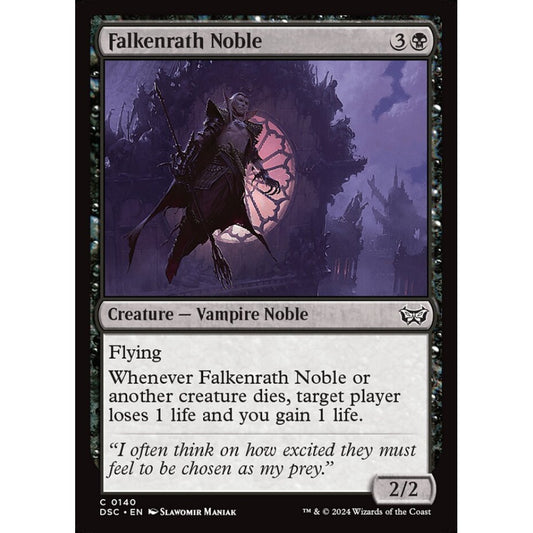 Falkenrath Noble, 140, uncommon, Magic: The Gathering, Duskmourn: House of Horror